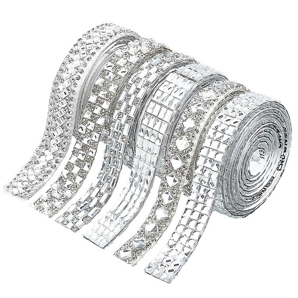 PandaHall CRASPIRE Rhinestone Ribbons 6 Rolls Self Adhesive Crystal Rhinestone Ribbon Diamond Bling Ribbons Sticker Wrap Jewel Tape Roll...
PandaHall CRASPIRE Rhinestone Ribbons 6 Rolls Self Adhesive Crystal Rhinestone Ribbon Diamond Bling Ribbons Sticker Wrap Jewel Tape Roll...
