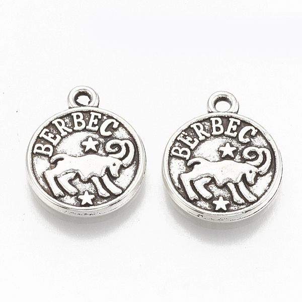 PandaHall Tibetan Style Alloy Charms, Flat Round with Constellation, Cadmium Free & Lead Free,, Aries, 14.5x12x2mm, Hole: 1.4mm, about...
PandaHall Tibetan Style Alloy Charms, Flat Round with Constellation, Cadmium Free & Lead Free,, Aries, 14.5x12x2mm, Hole: 1.4mm, about...