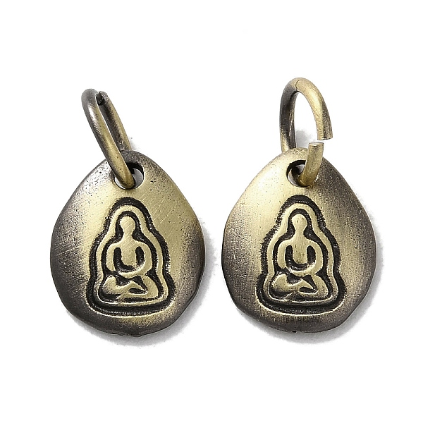 PandaHall Tibetan Style Brass Pendants, Cadmium Free & Lead Free, Oval with Human, Antique Bronze, 12x10x2.5mm, Hole: 5mm Brass Oval
PandaHall Tibetan Style Brass Pendants, Cadmium Free & Lead Free, Oval with Human, Antique Bronze, 12x10x2.5mm, Hole: 5mm Brass Oval