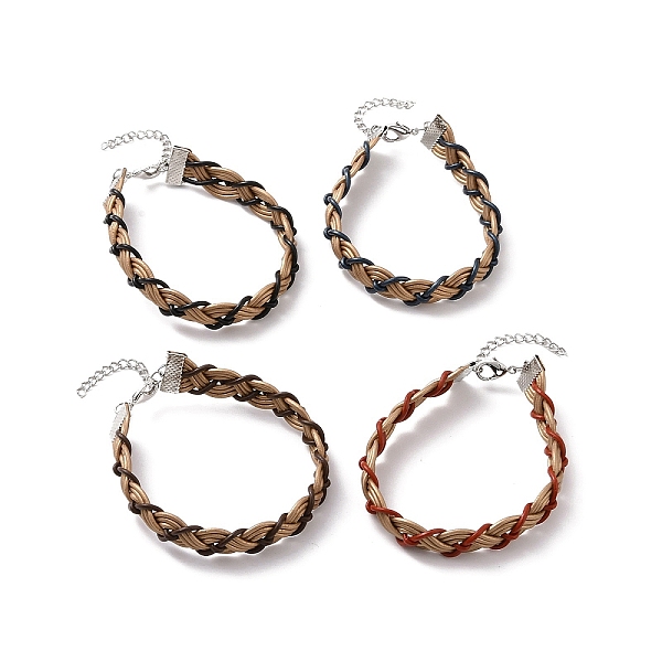 PandaHall Cowhide Leather Braided Weave Cord Bracelets with Brass Clasp for Women, Mixed Color, 7-1/4~7-3/8 inch(18.5~18.7cm) Leather..., Multicolor
PandaHall Cowhide Leather Braided Weave Cord Bracelets with Brass Clasp for Women, Mixed Color, 7-1/4~7-3/8 inch(18.5~18.7cm) Leather..., Multicolor