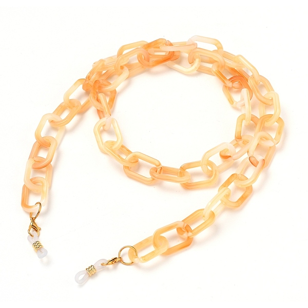 PandaHall Eyeglasses Chains, Neck Strap for Eyeglasses, with Acrylic Cable Chains, Zinc Alloy Lobster Claw Clasps and Rubber Loop Ends..., Orange
PandaHall Eyeglasses Chains, Neck Strap for Eyeglasses, with Acrylic Cable Chains, Zinc Alloy Lobster Claw Clasps and Rubber Loop Ends..., Orange
