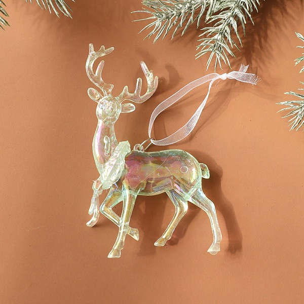 PandaHall Christmas Transparent Plastic Pendant Decoration, for Christma Tree Hanging Decoration, with Iron Ring and Net Gauze Cord, Pale...
PandaHall Christmas Transparent Plastic Pendant Decoration, for Christma Tree Hanging Decoration, with Iron Ring and Net Gauze Cord, Pale...