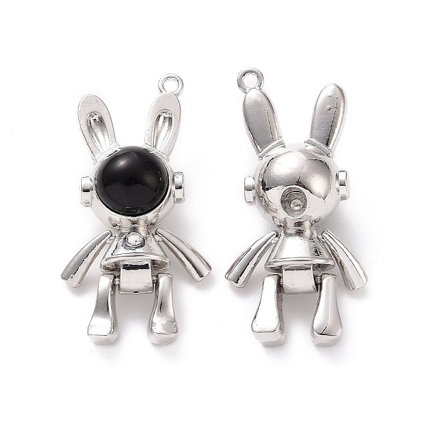 PandaHall Alloy Pendants, Rabbit Charms with Black Resin, Platinum, 47x21.5x16.5mm, Hole: 2mm Alloy+Resin Rabbit Black
PandaHall Alloy Pendants, Rabbit Charms with Black Resin, Platinum, 47x21.5x16.5mm, Hole: 2mm Alloy+Resin Rabbit Black