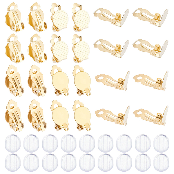 PandaHall Unicraftale 40Pcs 2 Size 304 Stainless Steel Clip-on Earring Findings, Flat Round Clip on Earring Pads, with 40Pcs Silicone...
PandaHall Unicraftale 40Pcs 2 Size 304 Stainless Steel Clip-on Earring Findings, Flat Round Clip on Earring Pads, with 40Pcs Silicone...