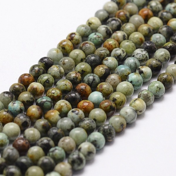 PandaHall Natural African Turquoise(Jasper) Beads Strands, Round, 8mm, Hole: 1mm, about 48pcs/strand, 15 inch African Turquoise(Jasper)...
PandaHall Natural African Turquoise(Jasper) Beads Strands, Round, 8mm, Hole: 1mm, about 48pcs/strand, 15 inch African Turquoise(Jasper)...