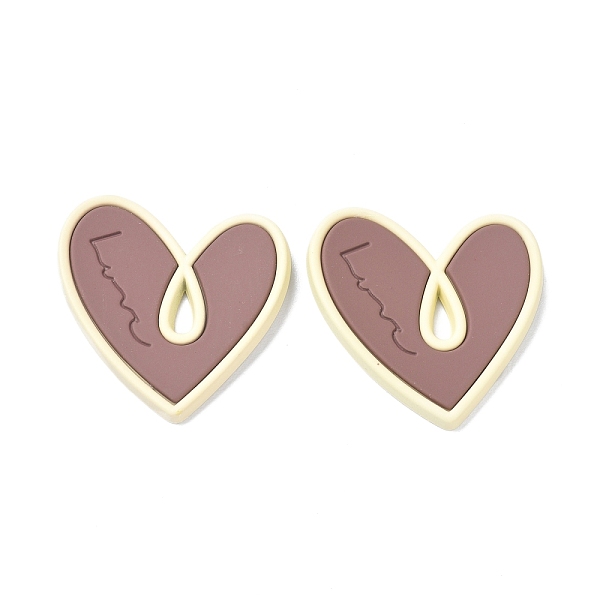 PandaHall Heart Alloy Spray Painted Pendants, Golden, Rosy Brown, 27.5x29x3mm, Hole: 5.5x2mm Alloy Heart
PandaHall Heart Alloy Spray Painted Pendants, Golden, Rosy Brown, 27.5x29x3mm, Hole: 5.5x2mm Alloy Heart