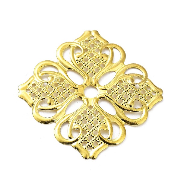 PandaHall Rack Plating Iron Connector Charms, Flower Links, Etched Metal Embellishments, Golden, 46x46x0.6mm, Hole: 5.5mm and 1.6mm Iron...
PandaHall Rack Plating Iron Connector Charms, Flower Links, Etched Metal Embellishments, Golden, 46x46x0.6mm, Hole: 5.5mm and 1.6mm Iron...
