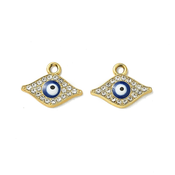 PandaHall UV Plating Alloy Enamel Pendants, with Rhinestone, Golden, Evil Eye, Eye, 13.5x18x2mm, Hole: 2mm Alloy Rhinestone+Enamel Eye Clear
PandaHall UV Plating Alloy Enamel Pendants, with Rhinestone, Golden, Evil Eye, Eye, 13.5x18x2mm, Hole: 2mm Alloy Rhinestone+Enamel Eye Clear