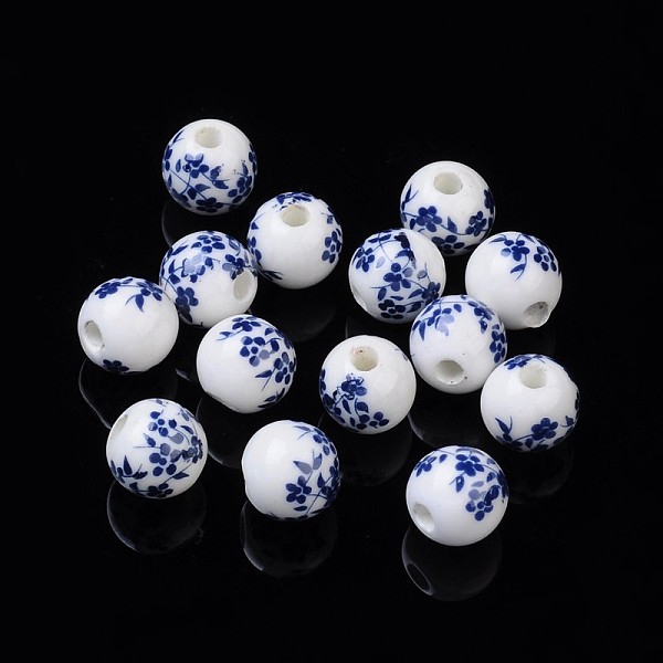 PandaHall Round Flower Handmade Blue and White Ceramic Porcelain Beads, 10mm, Hole: 3mm Porcelain Round Blue
PandaHall Round Flower Handmade Blue and White Ceramic Porcelain Beads, 10mm, Hole: 3mm Porcelain Round Blue