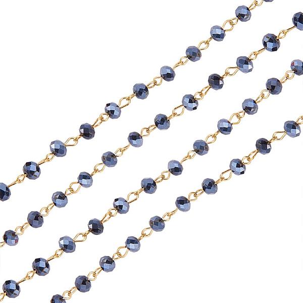PandaHall Handmade Rondelle Glass Beads Chains for Necklaces Bracelets Making, with Golden Iron Eye Pin, Unwelded, Black, 39.3 inch, Glass...
PandaHall Handmade Rondelle Glass Beads Chains for Necklaces Bracelets Making, with Golden Iron Eye Pin, Unwelded, Black, 39.3 inch, Glass...