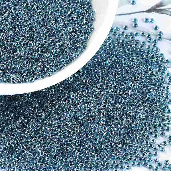 PandaHall MIYUKI Round Rocailles Beads, Japanese Seed Beads, (RR3207) Magic Royal Aqua Lined Crystal, 15/0, 1.5mm, Hole: 0.7mm, about..., Cyan
PandaHall MIYUKI Round Rocailles Beads, Japanese Seed Beads, (RR3207) Magic Royal Aqua Lined Crystal, 15/0, 1.5mm, Hole: 0.7mm, about..., Cyan