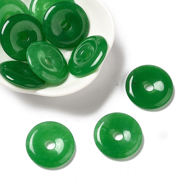 PandaHall Natural Malaysia Jade Pendants, Dyed, Donut/Pi Disc, Donut Width: 9.5~10mm, 24~25x4~5mm, Hole: 5mm Malaysia Jade Donut
PandaHall Natural Malaysia Jade Pendants, Dyed, Donut/Pi Disc, Donut Width: 9.5~10mm, 24~25x4~5mm, Hole: 5mm Malaysia Jade Donut