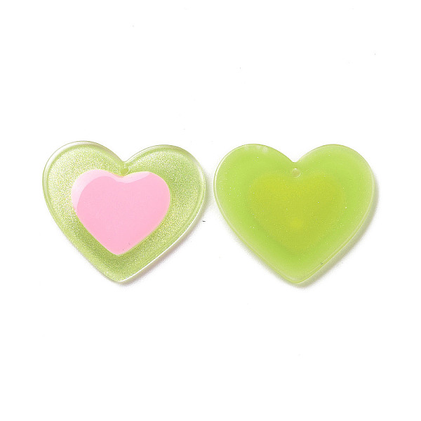 PandaHall Acrylic Pendants, with Enamel and Glitter Powder, Heart Charm, Lime Green, 25.5x29x2mm, Hole: 1.5mm Acrylic Heart
PandaHall Acrylic Pendants, with Enamel and Glitter Powder, Heart Charm, Lime Green, 25.5x29x2mm, Hole: 1.5mm Acrylic Heart