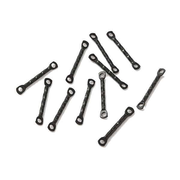 PandaHall 304 Stainless Steel Connector Charms, Textured Bar Links, Black, 15x2.5x1.2mm, Hole: 1.2mm 304 Stainless Steel Stick
PandaHall 304 Stainless Steel Connector Charms, Textured Bar Links, Black, 15x2.5x1.2mm, Hole: 1.2mm 304 Stainless Steel Stick