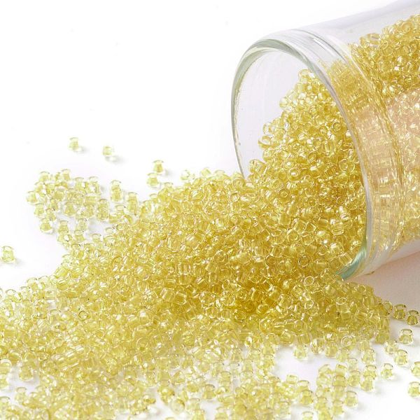PandaHall TOHO Round Seed Beads, Japanese Seed Beads, (2151) Inside Color Crystal Yellow, 15/0, 1.5mm, Hole: 0.7mm, about 3000pcs/10g Glass...
PandaHall TOHO Round Seed Beads, Japanese Seed Beads, (2151) Inside Color Crystal Yellow, 15/0, 1.5mm, Hole: 0.7mm, about 3000pcs/10g Glass...