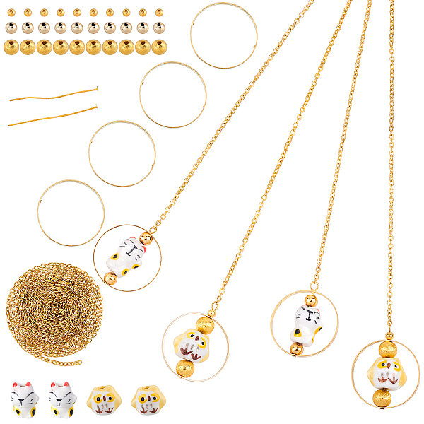 PandaHall SUNNYCLUE DIY Pendant Decoration Making Kits, Including Brass Beads, Porcelain Beads, Non-Magnetic Synthetic Hematite Beads, Iron...
PandaHall SUNNYCLUE DIY Pendant Decoration Making Kits, Including Brass Beads, Porcelain Beads, Non-Magnetic Synthetic Hematite Beads, Iron...
