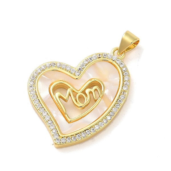 PandaHall Mother's Day Brass Micro Pave Clear Cubic Zirconia Pendants, Real 16K Gold Plated, with Shell, Heart, 26x24.5x2.5mm, Hole: 4x3.5mm...
PandaHall Mother's Day Brass Micro Pave Clear Cubic Zirconia Pendants, Real 16K Gold Plated, with Shell, Heart, 26x24.5x2.5mm, Hole: 4x3.5mm...