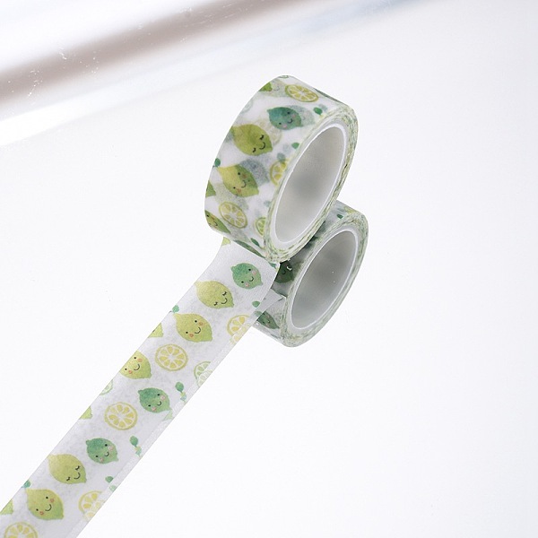 PandaHall DIY Scrapbook Decorative Paper Tapes, Adhesive Tapes, Lemon, Light Green, 15mm, 5m/roll(5.46yards/roll) Paper Green
PandaHall DIY Scrapbook Decorative Paper Tapes, Adhesive Tapes, Lemon, Light Green, 15mm, 5m/roll(5.46yards/roll) Paper Green