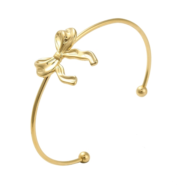 PandaHall 304 Stainless Steel Bowknot Cuff Bangles for Women, Real 18K Gold Plated, Inner Diameter: 2-1/2 inch(6.2cm) 304 Stainless Steel...
PandaHall 304 Stainless Steel Bowknot Cuff Bangles for Women, Real 18K Gold Plated, Inner Diameter: 2-1/2 inch(6.2cm) 304 Stainless Steel...