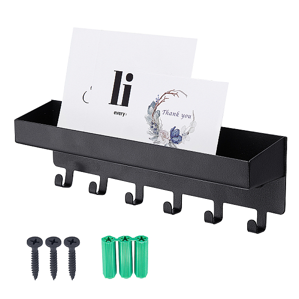 PandaHall Carbon Steel Wall Mounted Hook Hangers, Decorative Organizer Rack with 6 Hooks, with Iron Screws & Plastic Plugs, for Bag Clothes...
PandaHall Carbon Steel Wall Mounted Hook Hangers, Decorative Organizer Rack with 6 Hooks, with Iron Screws & Plastic Plugs, for Bag Clothes...