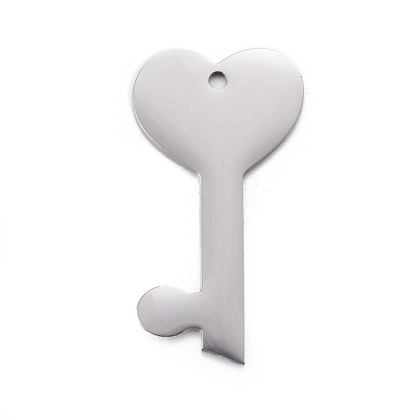 PandaHall 304 Stainless Steel Pendants, Stamping Blank Tag, Heart Key, Stainless Steel Color, 24x13x1mm, Hole: 1.2mm 304 Stainless Steel Key
PandaHall 304 Stainless Steel Pendants, Stamping Blank Tag, Heart Key, Stainless Steel Color, 24x13x1mm, Hole: 1.2mm 304 Stainless Steel Key