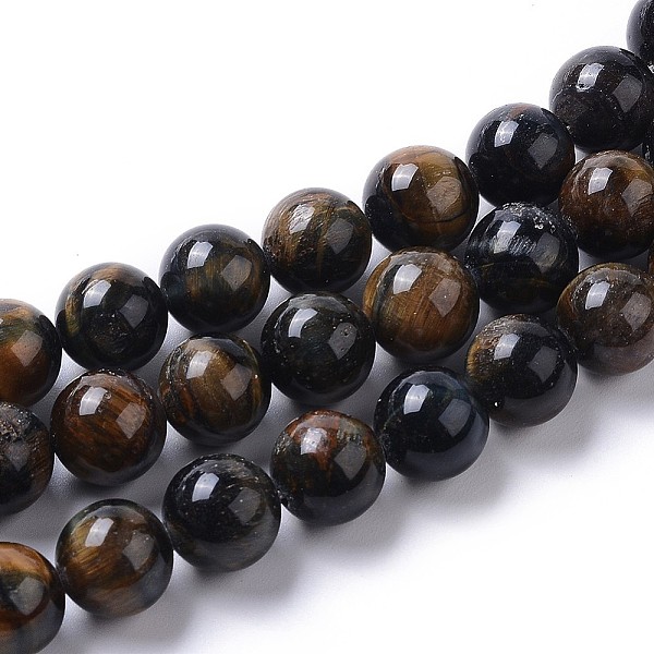 PandaHall Grade AB Natural Blue Tiger Eye Beads Strands, Round, 10mm, Hole: 1.4mm, about 42pcs/strand, 15.55 inch(39.5cm) Tiger Eye Round
PandaHall Grade AB Natural Blue Tiger Eye Beads Strands, Round, 10mm, Hole: 1.4mm, about 42pcs/strand, 15.55 inch(39.5cm) Tiger Eye Round