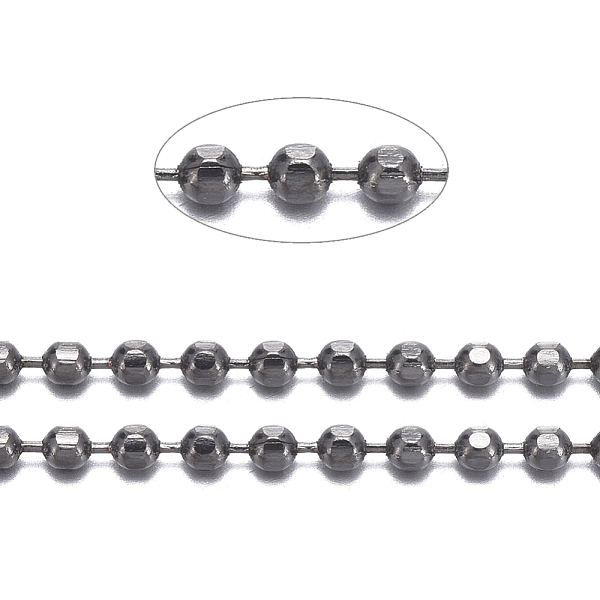 PandaHall Brass Ball Chains, Faceted, Long-Lasting Plated, Soldered, with Spool, Cadmium Free & Lead Free, Gunmetal, 1.5mm, about 301.83...
PandaHall Brass Ball Chains, Faceted, Long-Lasting Plated, Soldered, with Spool, Cadmium Free & Lead Free, Gunmetal, 1.5mm, about 301.83...
