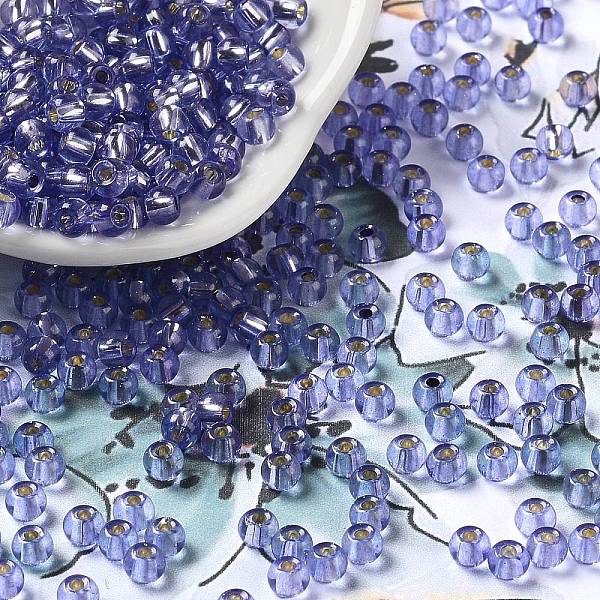 PandaHall Glass Seed Beads, Silver Lined, Round Hole, Round, Medium Slate Blue, 4x3mm, Hole: 1.2mm, 6429pcs/pound Glass
PandaHall Glass Seed Beads, Silver Lined, Round Hole, Round, Medium Slate Blue, 4x3mm, Hole: 1.2mm, 6429pcs/pound Glass
