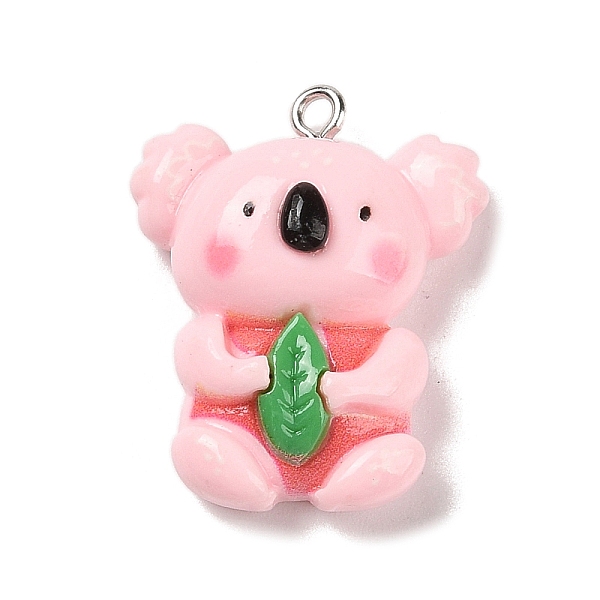 PandaHall Cute Animal Opaque Resin Pendants, Koala with Leaf Charms with Platinum Plated Iron Loops, Pink, 28x23x10.5mm, Hole: 2mm...
PandaHall Cute Animal Opaque Resin Pendants, Koala with Leaf Charms with Platinum Plated Iron Loops, Pink, 28x23x10.5mm, Hole: 2mm...