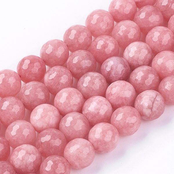 PandaHall Natural White Jade Bead Strands, Dyed, Faceted, Round, Pearl Pink, 10mm, Hole: 1mm, 38pcs/strand, 14.5 inch White Jade Round Pink
PandaHall Natural White Jade Bead Strands, Dyed, Faceted, Round, Pearl Pink, 10mm, Hole: 1mm, 38pcs/strand, 14.5 inch White Jade Round Pink