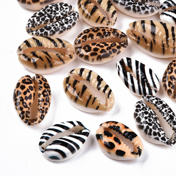 PandaHall Printed Natural Cowrie Shell Beads, No Hole/Undrilled, with Animal Skin Pattern, Mixed Color, 18~22x13~14x6~8mm Cowrie Shell Shell..., Multicolor
PandaHall Printed Natural Cowrie Shell Beads, No Hole/Undrilled, with Animal Skin Pattern, Mixed Color, 18~22x13~14x6~8mm Cowrie Shell Shell..., Multicolor