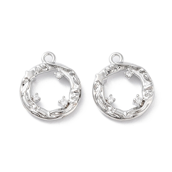 PandaHall Brass Micro Pave Clear Cubic Zirconia Charms, Round Ring Charms, Real Platinum Plated, 14x12x3mm, Hole: 1.2mm Brass+Cubic Zirconia...
PandaHall Brass Micro Pave Clear Cubic Zirconia Charms, Round Ring Charms, Real Platinum Plated, 14x12x3mm, Hole: 1.2mm Brass+Cubic Zirconia...