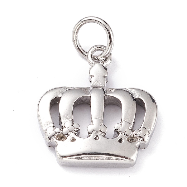 PandaHall 304 Stainless Steel Pendants, with Jump Ring, Crown, Stainless Steel Color, 19.5x18x4mm, Hole: 5mm 304 Stainless Steel Crown
PandaHall 304 Stainless Steel Pendants, with Jump Ring, Crown, Stainless Steel Color, 19.5x18x4mm, Hole: 5mm 304 Stainless Steel Crown