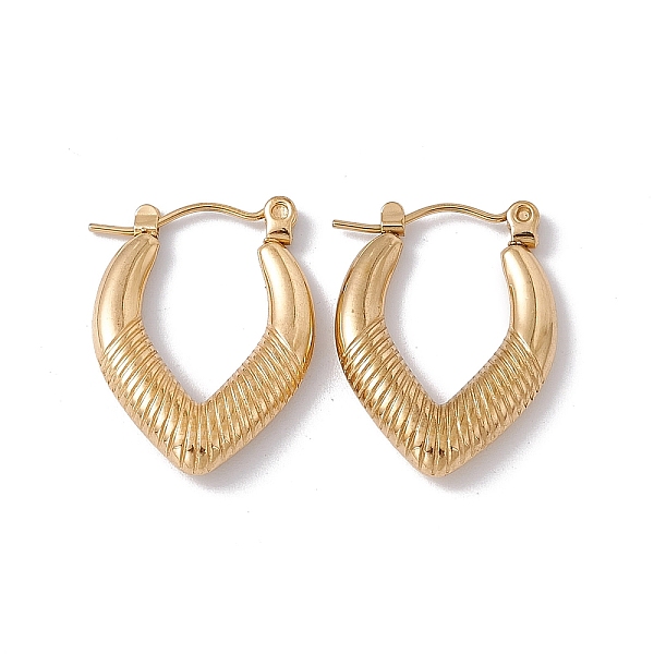 PandaHall Ion Plating(IP) 304 Stainless Steel Teardrop Hoop Earrings for Women, Golden, 23x17x3.5mm, Pin: 0.6mm 304 Stainless Steel Teardrop
PandaHall Ion Plating(IP) 304 Stainless Steel Teardrop Hoop Earrings for Women, Golden, 23x17x3.5mm, Pin: 0.6mm 304 Stainless Steel Teardrop