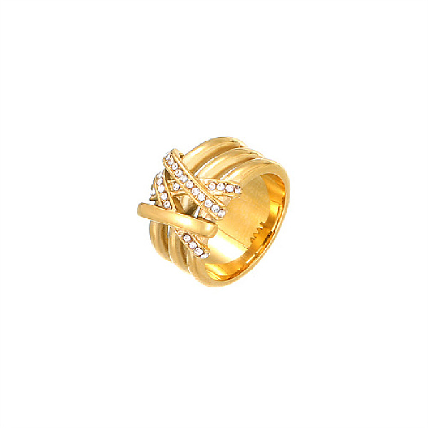 PandaHall Golden Stainless Steel Rhinestone Wide Band Rings, Crystal, US Size 8(18.1mm) Stainless Steel+Rhinestone Clear
PandaHall Golden Stainless Steel Rhinestone Wide Band Rings, Crystal, US Size 8(18.1mm) Stainless Steel+Rhinestone Clear