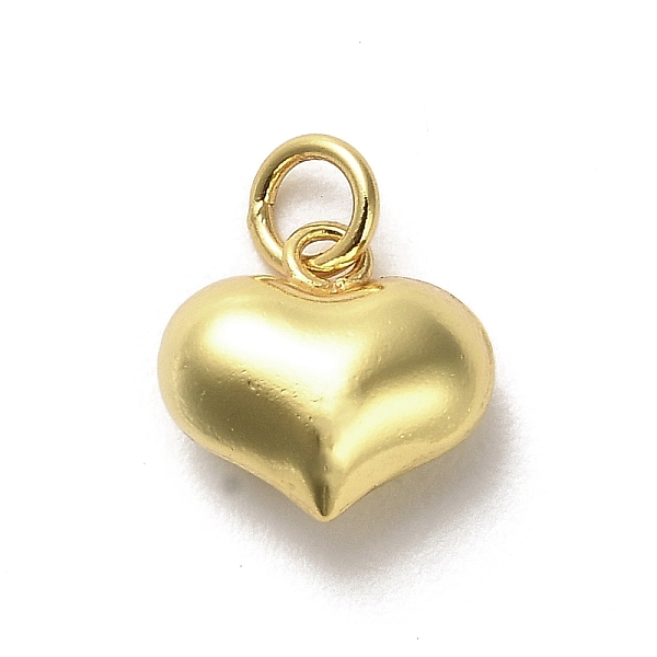 PandaHall 925 Sterling Silver Pendants, Puffed Heart Charms with Jump Rings, Golden, 10x10x5mm, Hole: 3mm Sterling Silver Heart
PandaHall 925 Sterling Silver Pendants, Puffed Heart Charms with Jump Rings, Golden, 10x10x5mm, Hole: 3mm Sterling Silver Heart