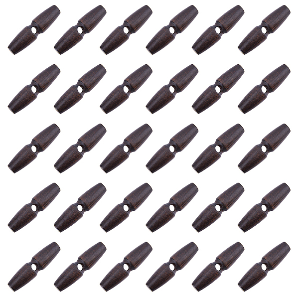 PandaHall Wood Buttons, Horn Toggle Buttons, 1-Hole, for Sewing Accessories, Coconut Brown, 50x13mm, Hole: 5~5.5mm Wood Horn
PandaHall Wood Buttons, Horn Toggle Buttons, 1-Hole, for Sewing Accessories, Coconut Brown, 50x13mm, Hole: 5~5.5mm Wood Horn