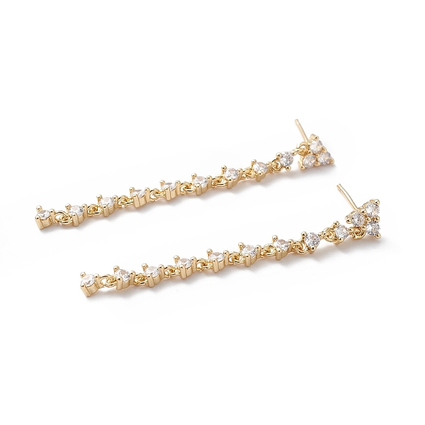 PandaHall Clear Cubic Zirconia Triangle Dangle Stud Earrings, Brass Chain Tassel Long Drop Earrings for Women, Cadmium Free & Lead Free...
PandaHall Clear Cubic Zirconia Triangle Dangle Stud Earrings, Brass Chain Tassel Long Drop Earrings for Women, Cadmium Free & Lead Free...