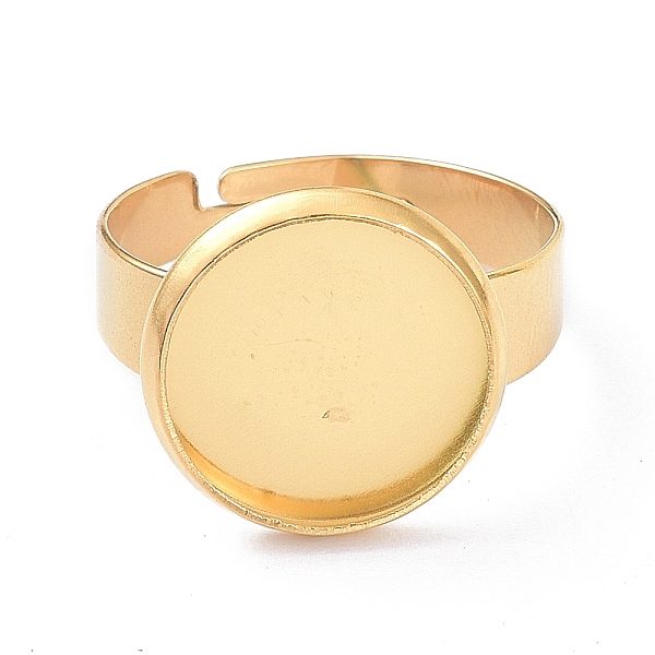 PandaHall Ion Plating(IP) Adjustable 304 Stainless Steel Finger Rings Components, Pad Ring Base Findings, Flat Round, Golden, Tray: 12mm...
PandaHall Ion Plating(IP) Adjustable 304 Stainless Steel Finger Rings Components, Pad Ring Base Findings, Flat Round, Golden, Tray: 12mm...