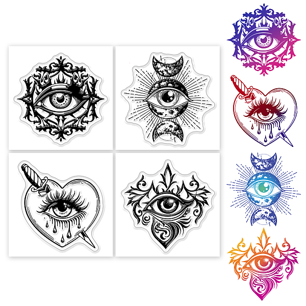 PandaHall 4Pcs 4 Styles PVC Stamp, for DIY Scrapbooking, Eye, 55x55mm, 1pc/style Plastic Eye
PandaHall 4Pcs 4 Styles PVC Stamp, for DIY Scrapbooking, Eye, 55x55mm, 1pc/style Plastic Eye