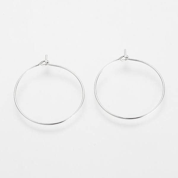 PandaHall Brass Hoop Earrings, Ring, Platinum, 34x30x0.5mm, 24 Gauge, about 1000pcs/bag Brass
PandaHall Brass Hoop Earrings, Ring, Platinum, 34x30x0.5mm, 24 Gauge, about 1000pcs/bag Brass