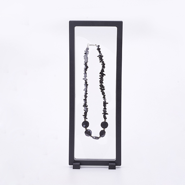 PandaHall Plastic Frame Stands, with Transparent Membrane, 3D Floating Frame Display Holder, For Bracelet/Necklace Jewelry Display..., Black
PandaHall Plastic Frame Stands, with Transparent Membrane, 3D Floating Frame Display Holder, For Bracelet/Necklace Jewelry Display..., Black