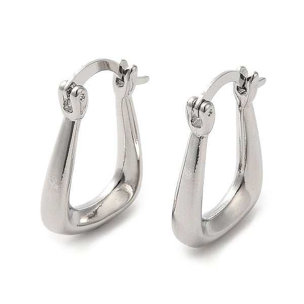 PandaHall Rack Plating Brass Twist Trapezoid Hoop Earrings for Women, Lead Free & Cadmium Free, Long-Lasting Plated, Platinum...
PandaHall Rack Plating Brass Twist Trapezoid Hoop Earrings for Women, Lead Free & Cadmium Free, Long-Lasting Plated, Platinum...