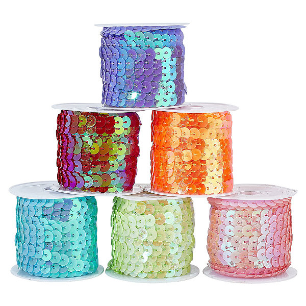 PandaHall PH 30 Yards Spangle Flat Sequins 6 Color 6mm Flat Sequin Strip Trim Paillette Spool String Shiny Trim Sewing Paillette String for..., Multicolor
PandaHall PH 30 Yards Spangle Flat Sequins 6 Color 6mm Flat Sequin Strip Trim Paillette Spool String Shiny Trim Sewing Paillette String for..., Multicolor