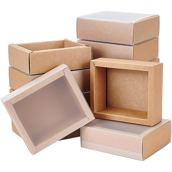 PandaHall BENECREAT 12 Pack Kraft Paper Gift Boxes with PVC Frosted Cover 10.5x8.5x4cm Kraft Paper Drawer Box for Cake Cookie Candy Soap..., Orange
PandaHall BENECREAT 12 Pack Kraft Paper Gift Boxes with PVC Frosted Cover 10.5x8.5x4cm Kraft Paper Drawer Box for Cake Cookie Candy Soap..., Orange