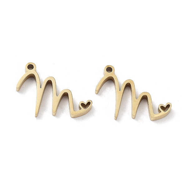 PandaHall 304 Stainless Steel Charms, Laser Cut, Real 14K Gold Plated, Letter M, 15x8.5x1.5mm, Hole: 1mm 304 Stainless Steel Letter M
PandaHall 304 Stainless Steel Charms, Laser Cut, Real 14K Gold Plated, Letter M, 15x8.5x1.5mm, Hole: 1mm 304 Stainless Steel Letter M