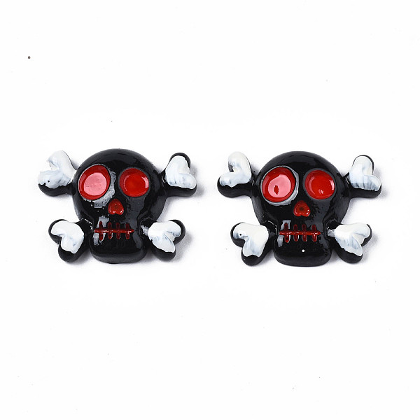 PandaHall Opaque Resin Cabochons, Halloween Style, Skull, Black, 21x28x7.5mm Resin Skull Black
PandaHall Opaque Resin Cabochons, Halloween Style, Skull, Black, 21x28x7.5mm Resin Skull Black