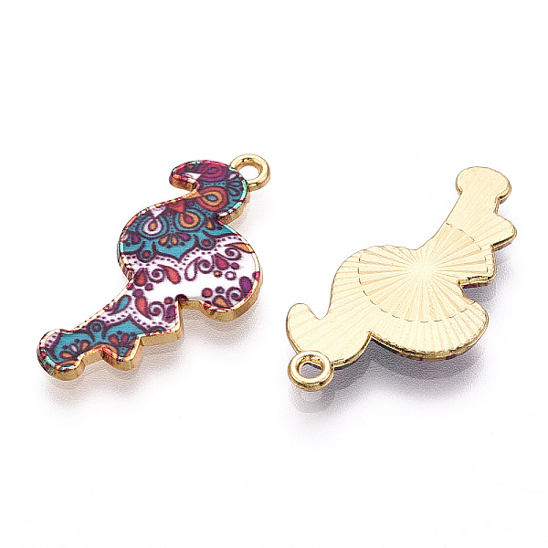 PandaHall Printed Light Gold Tone Alloy Pendants, Flamingo Charms, Dark Turquoise, 28.5x14x2mm, Hole: 1.5mm Alloy Flamingo Shape
PandaHall Printed Light Gold Tone Alloy Pendants, Flamingo Charms, Dark Turquoise, 28.5x14x2mm, Hole: 1.5mm Alloy Flamingo Shape