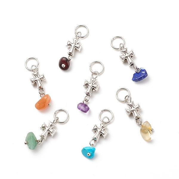PandaHall 7Pcs 7 Styles Chakra Natural & Synthetic Mixed Stone Chips Alloy Pendants, Natural Green Aventurine & Garnet & Red Aventurine &...
PandaHall 7Pcs 7 Styles Chakra Natural & Synthetic Mixed Stone Chips Alloy Pendants, Natural Green Aventurine & Garnet & Red Aventurine &...