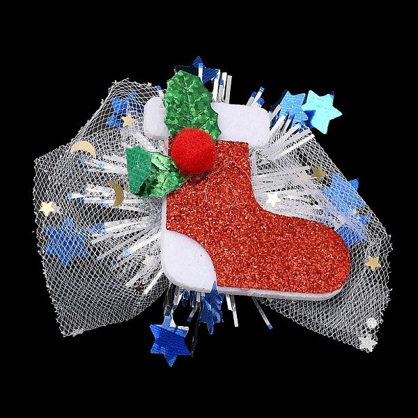 PandaHall Chistmas Theme Felt & Gauze Alligator Hair Clips, with PVC and Iron Findings, Hair Accessories for Girls Women, Christmas Socking..., Red
PandaHall Chistmas Theme Felt & Gauze Alligator Hair Clips, with PVC and Iron Findings, Hair Accessories for Girls Women, Christmas Socking..., Red